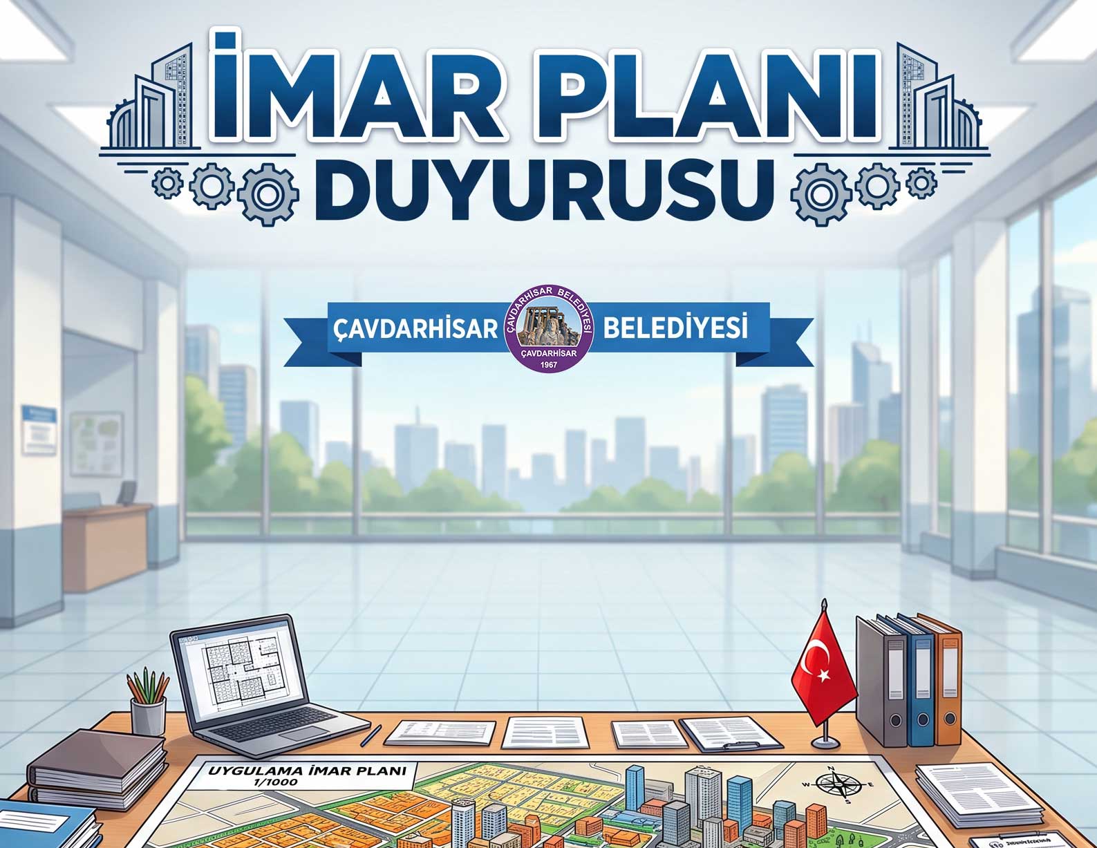 KÜTAHYA – ÇAVDARHİSAR – MEYDAN MAHALLESİ ORTA ÖLÇEKLİ SANAYİ ALANINDA YAPILAN 9 NO’LU İMAR UYGULAMASI PARSELASYON PLANI